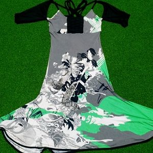 Save The Queen Japanese Print Dress